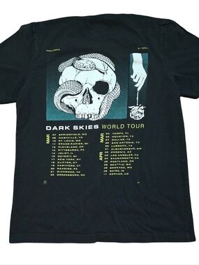 Fit for a King Shirt Dark Skies World Tour Shirt 2020 - L Metalcore